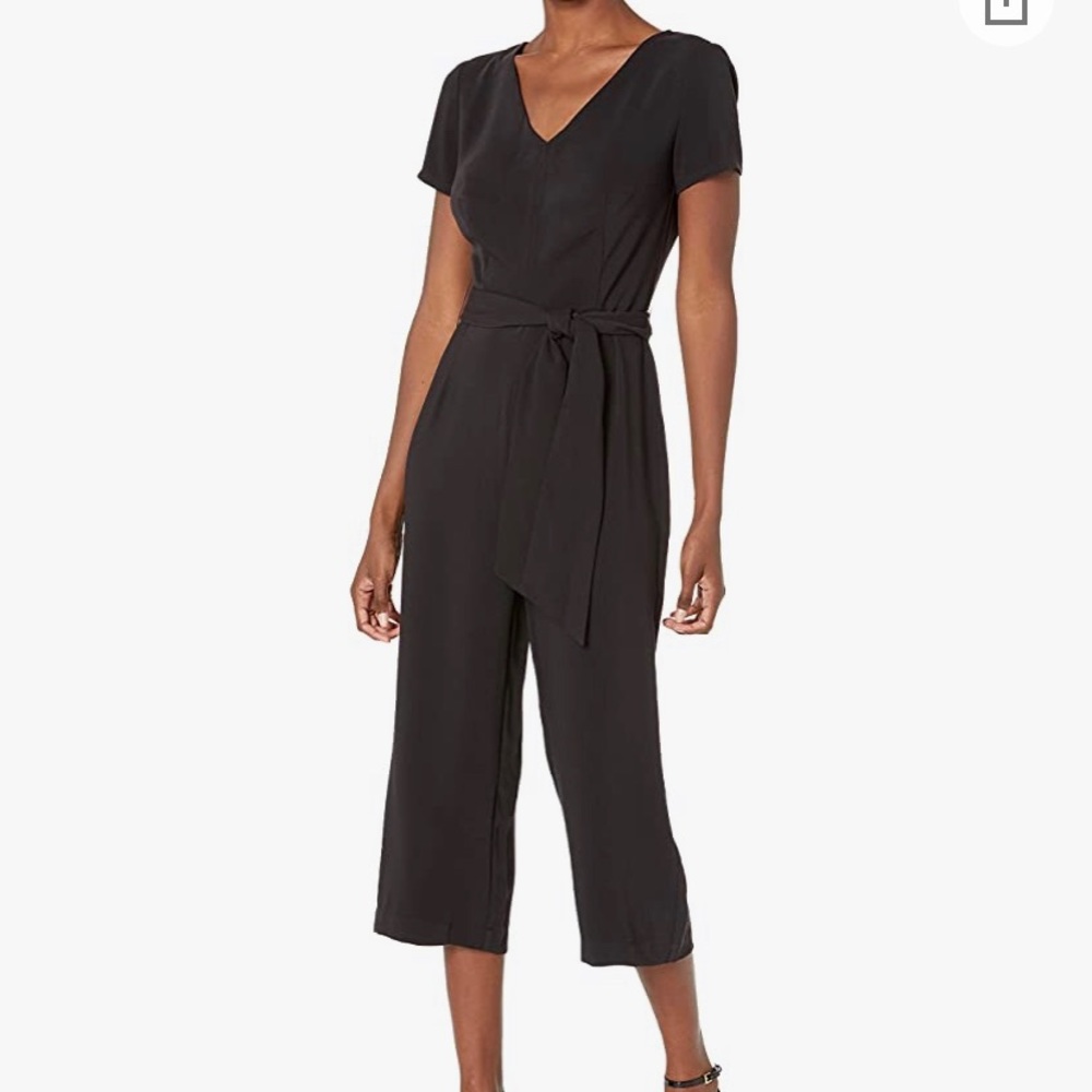 Navy cropped jumpsuit size 4